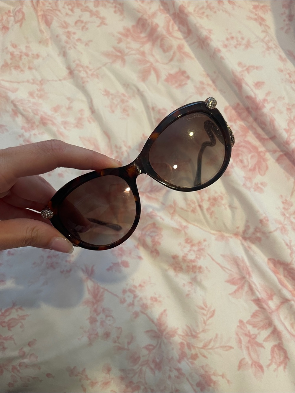Vintage Roberto Cavalli Brown Tortoise Sunglasses with Gold Snakes Menkab - Picture 5 of 13